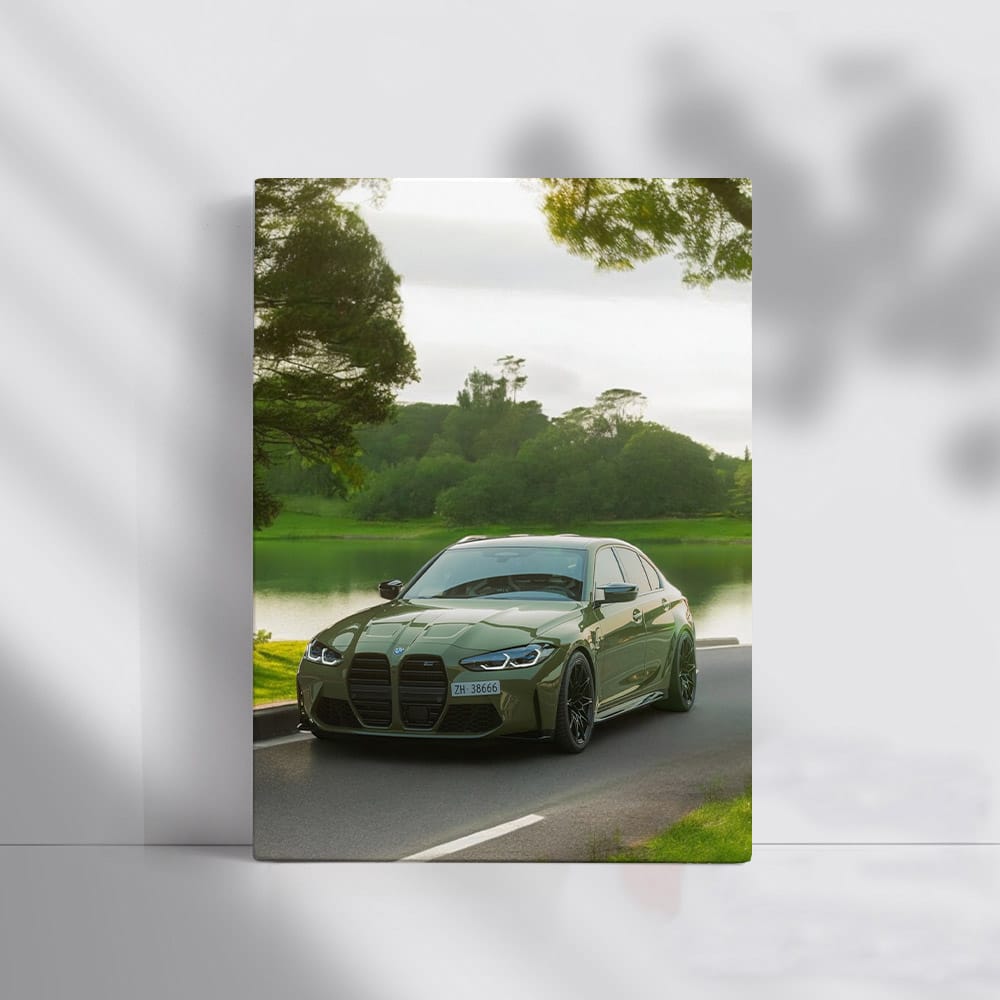 BMW M3 Competition Sedan in Green - Power and Elegance