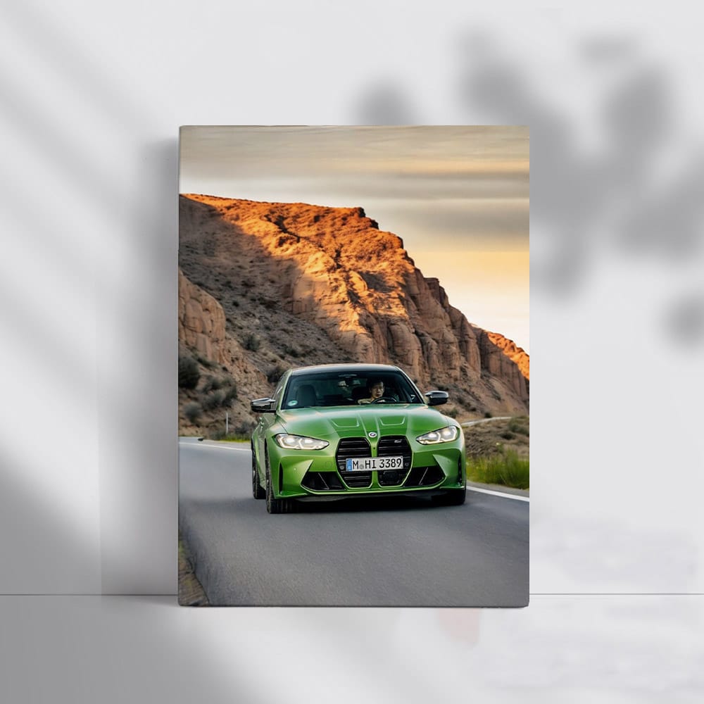 BMW M3 Competition Sedan in Green - Bold Performance Icon