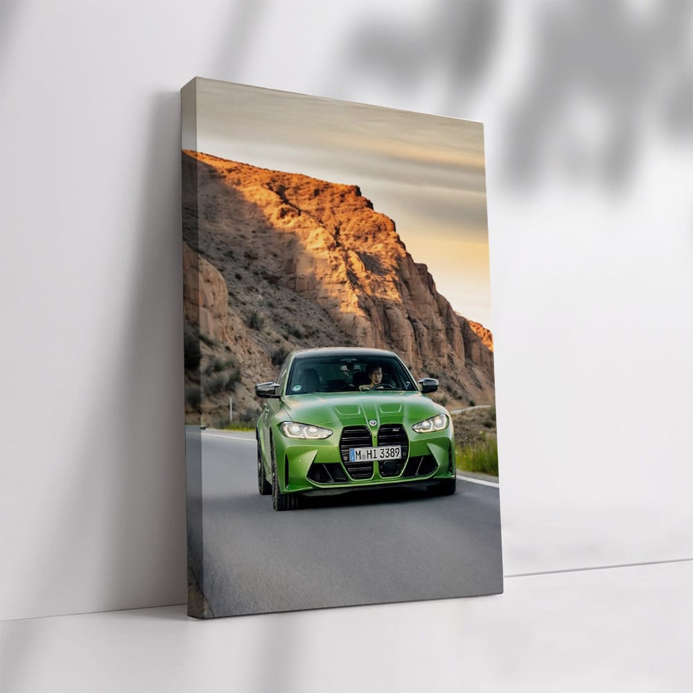 BMW M3 Competition Sedan in Green - Bold Performance Icon