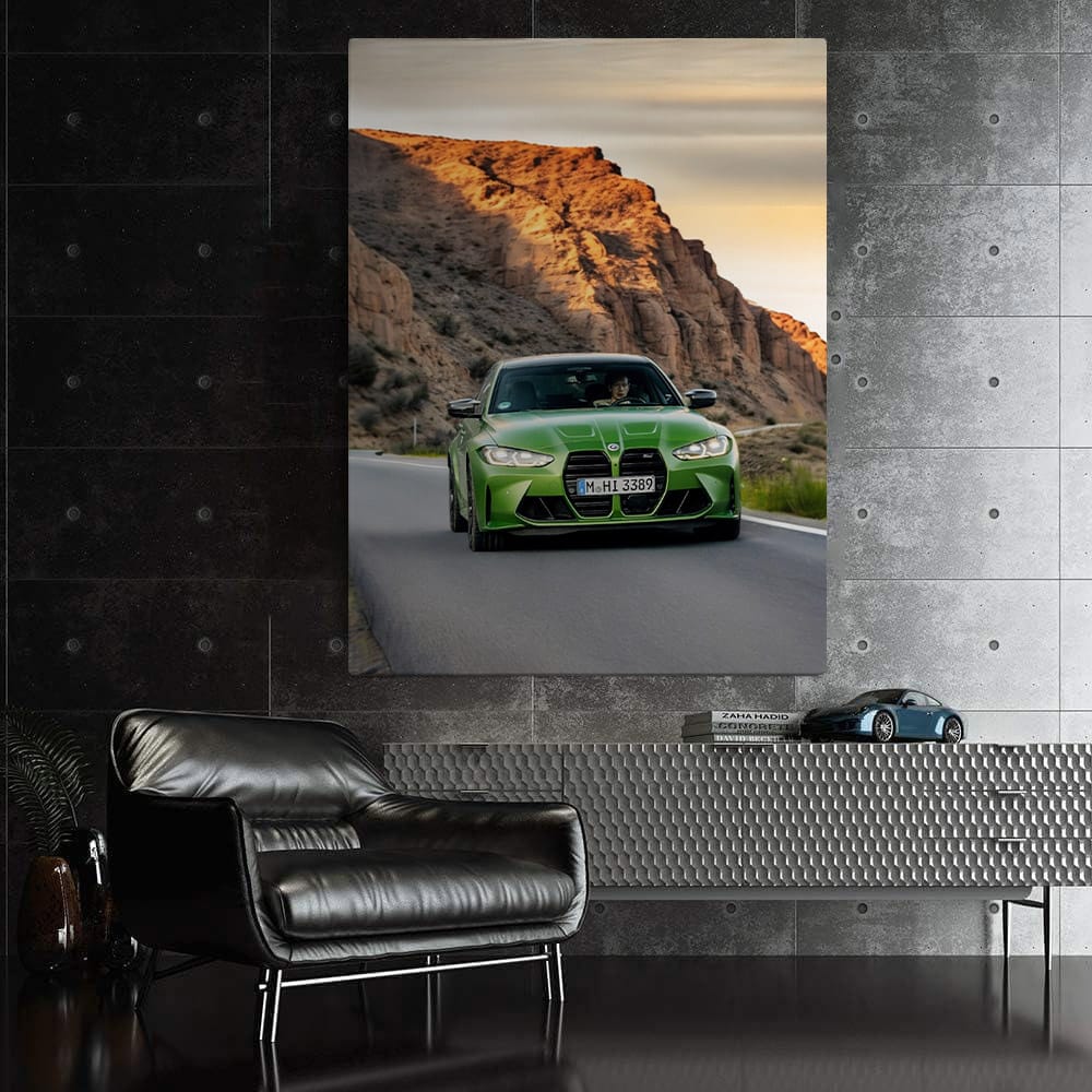 BMW M3 Competition Sedan in Green - Bold Performance Icon