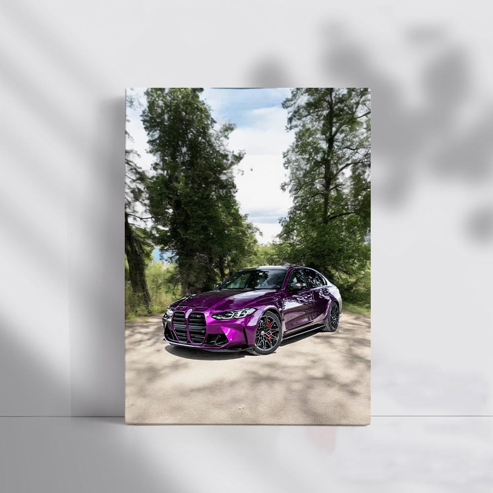 Purple BMW M3 Competition Sedan - Power Meets Elegance