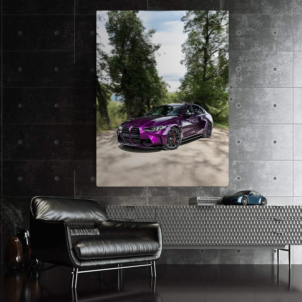 Purple BMW M3 Competition Sedan - Power Meets Elegance