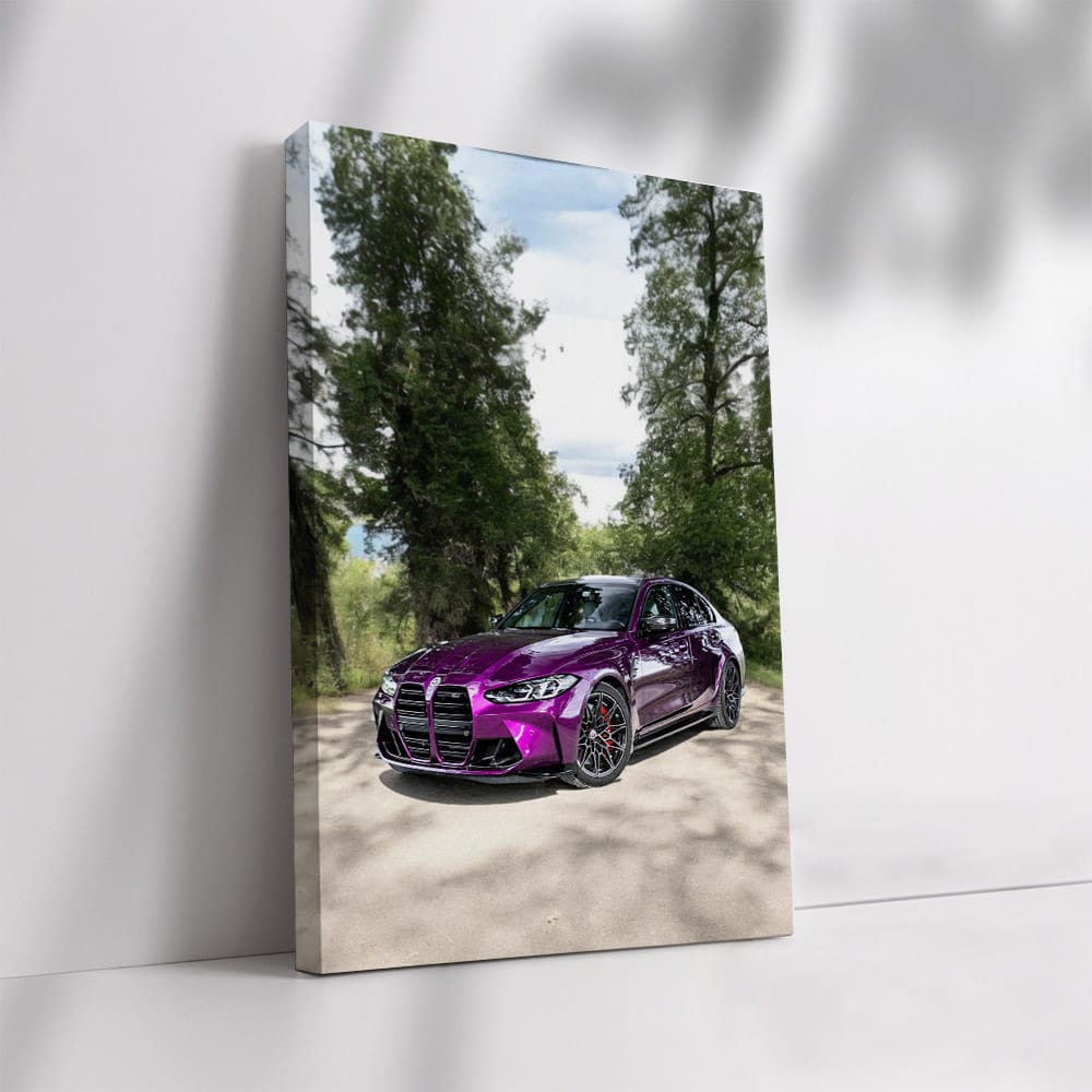 Purple BMW M3 Competition Sedan - Power Meets Elegance