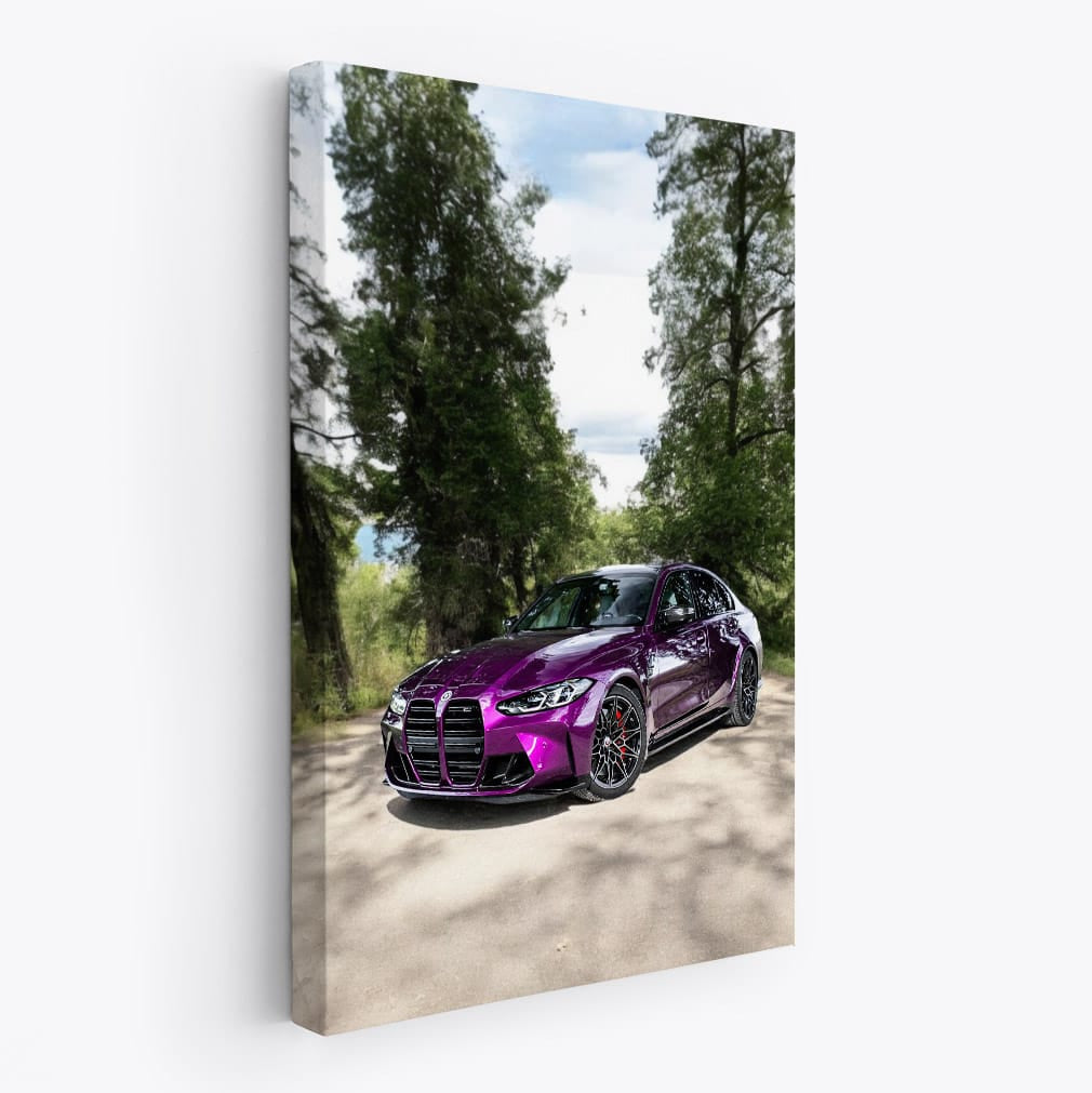 Purple BMW M3 Competition Sedan - Power Meets Elegance