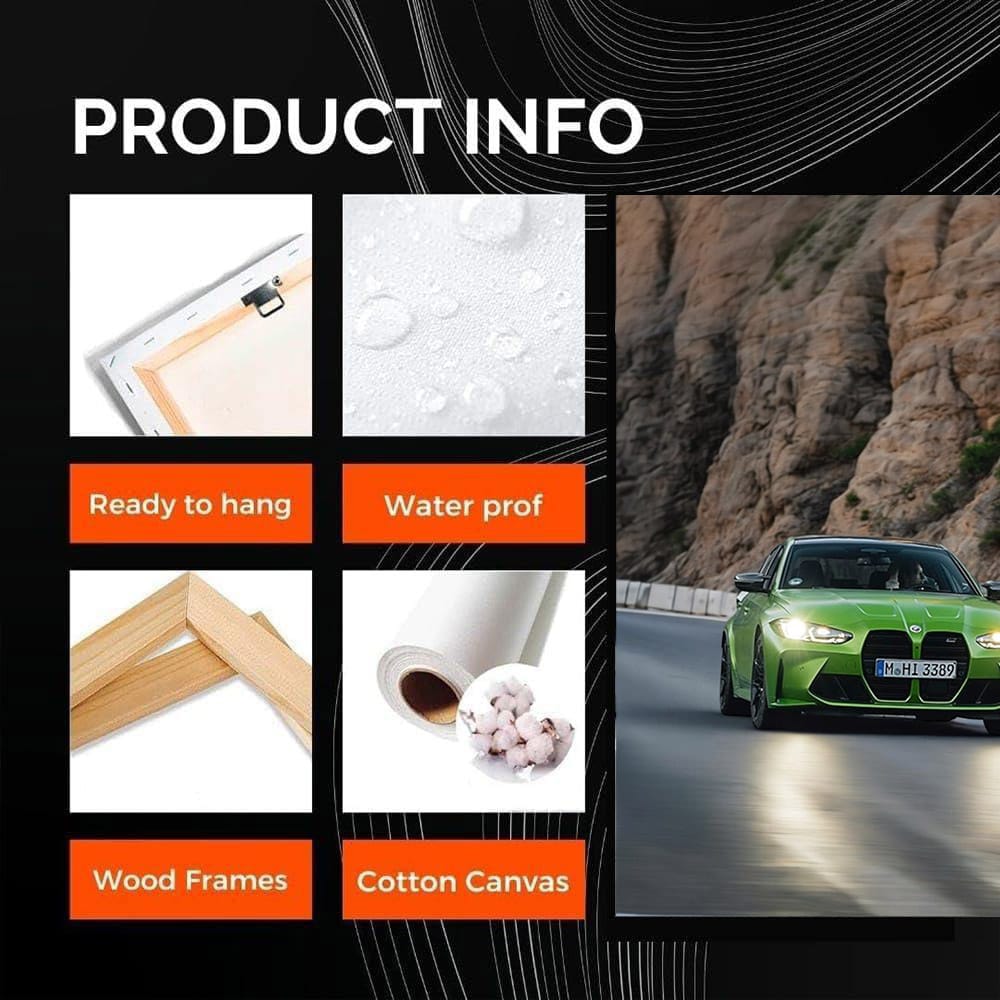 Green BMW M3 Competition Sedan with M xDrive - Dynamic Power