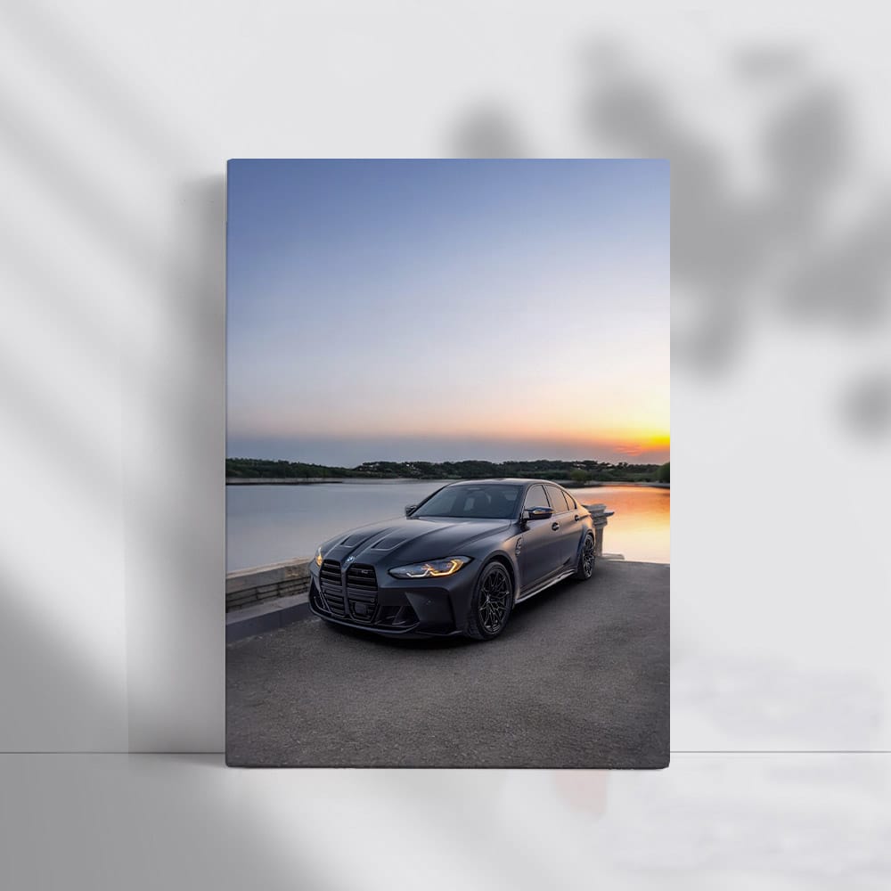 Matte Black BMW M3 Competition Sedan with M xDrive - Power Redefined