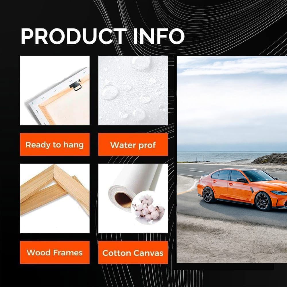 BMW M3 Competition Sedan in Orange with M xDrive - Pure Thrill