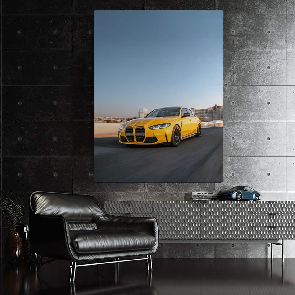 BMW M3 Competition Sedan with M xDrive in Yellow - Pure Thrill