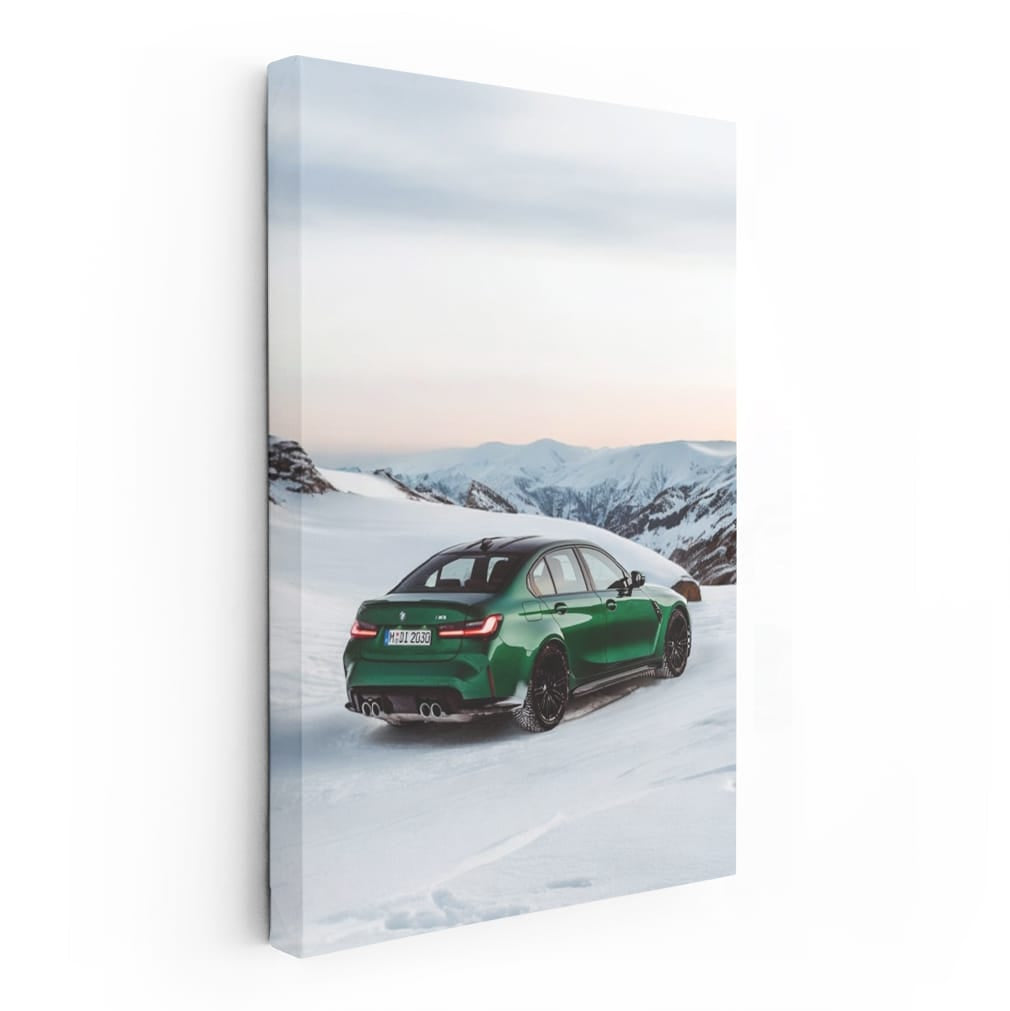 BMW G80 M3 in Snowy Mountains - Bold Performance in Nature