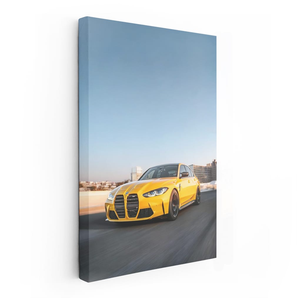 Dynamic Yellow BMW M3 G80 Racing Elegance