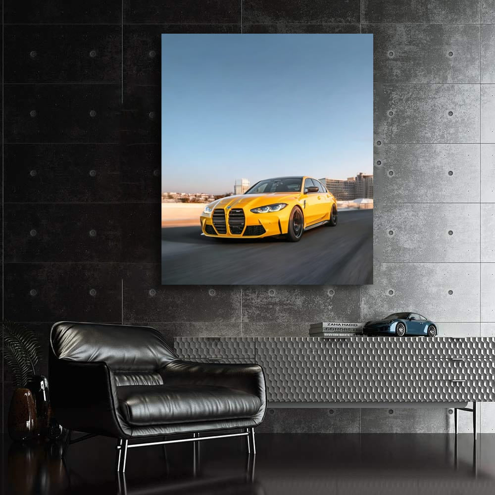 Dynamic Yellow BMW M3 G80 Racing Elegance