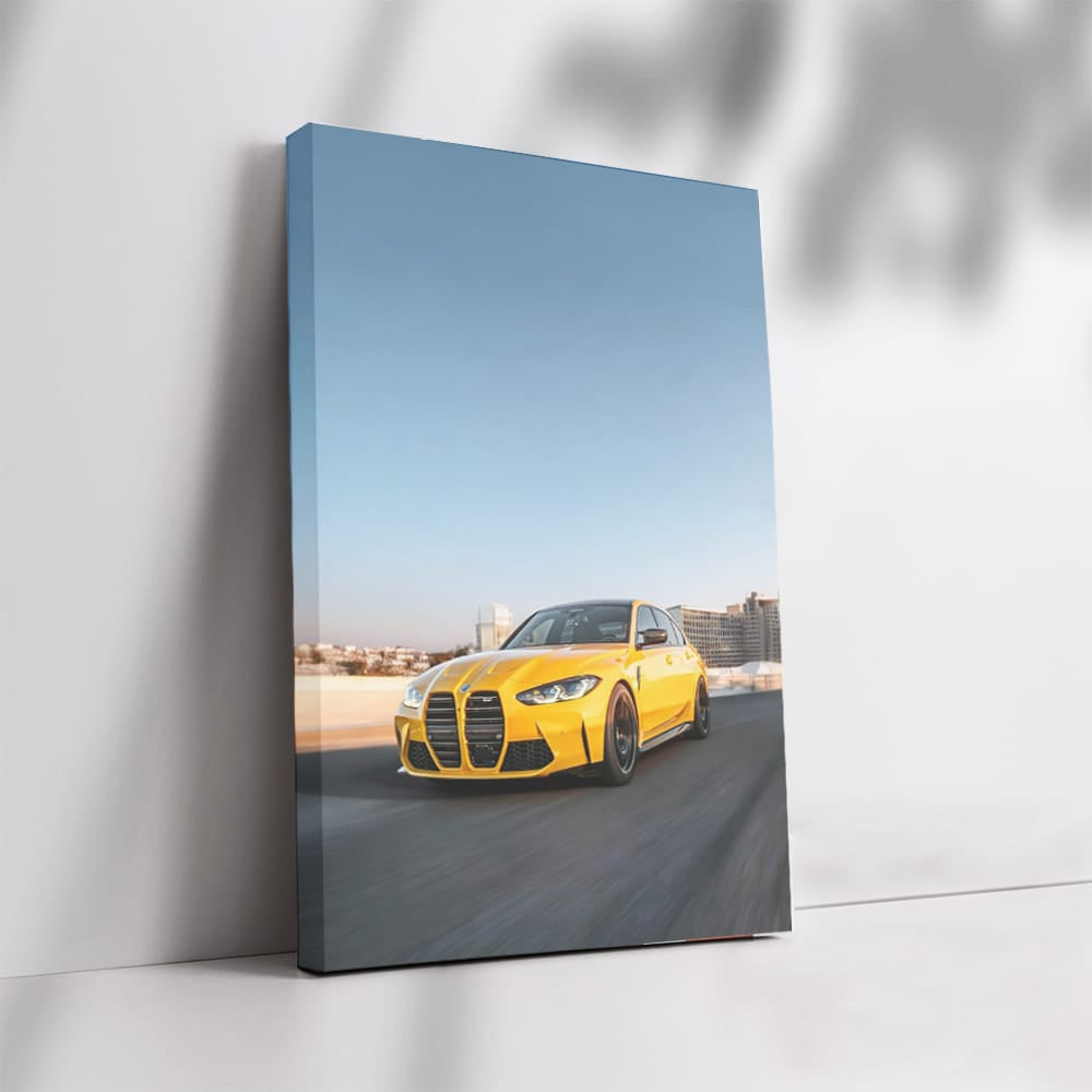 Dynamic Yellow BMW M3 G80 Racing Elegance