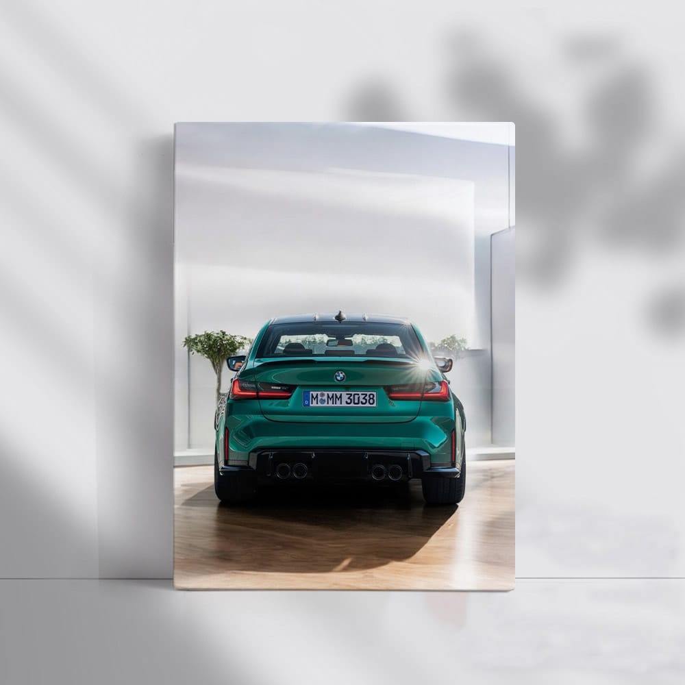 Green BMW M3 Sedan - Blend of Power and Elegance