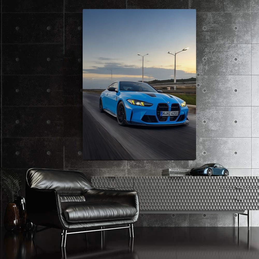 BMW M4 CS in Riviera Blue: Bold and Sporty Icon