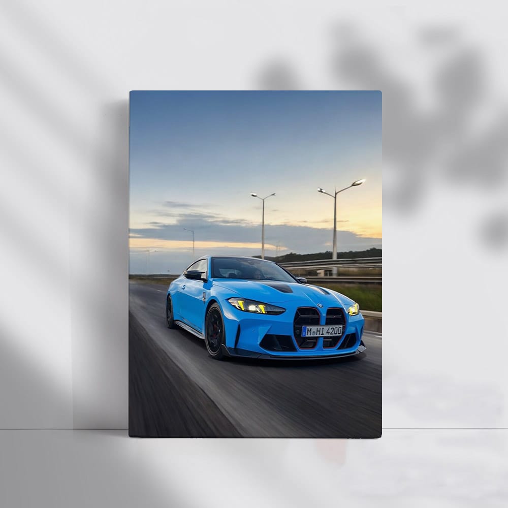 BMW M4 CS in Riviera Blue: Bold and Sporty Icon