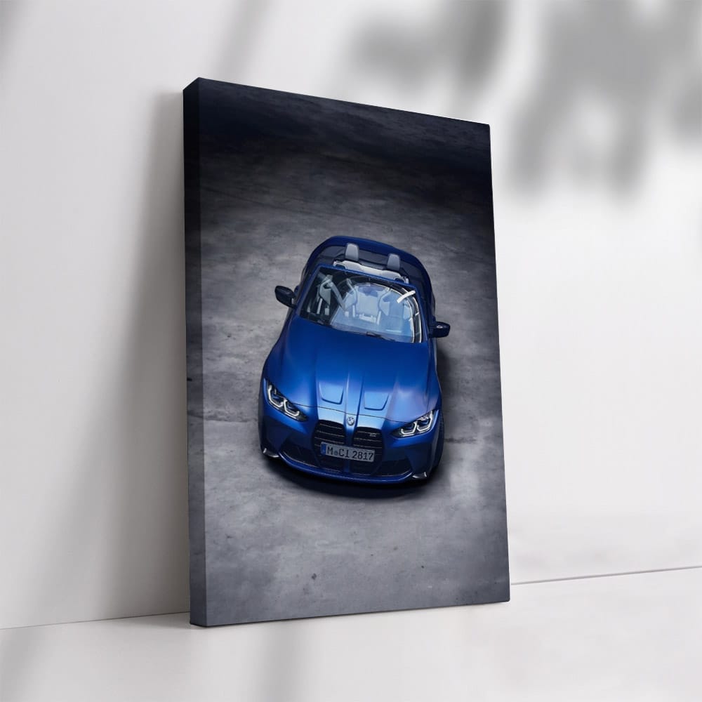 Blue BMW M4 Competition Convertible - Sleek and Powerful Ride