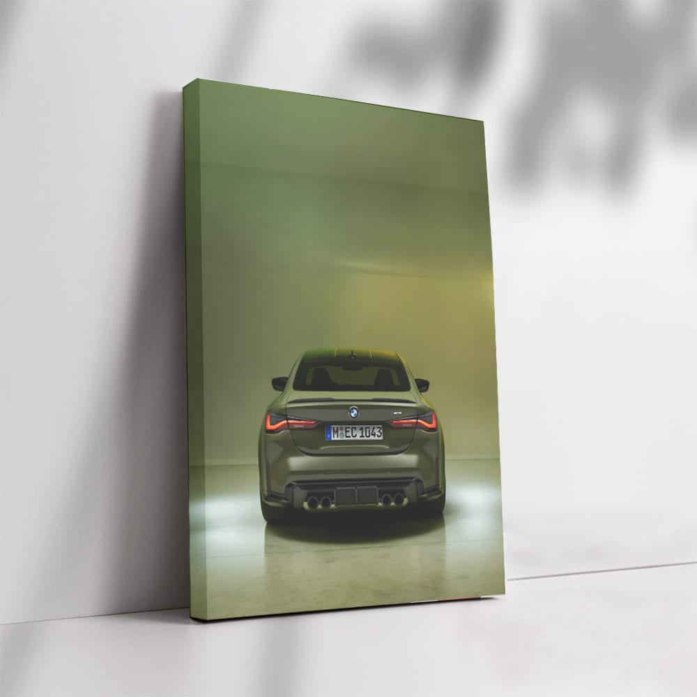 BMW M4 with Green Backdrop: Blend of Power and Elegance
