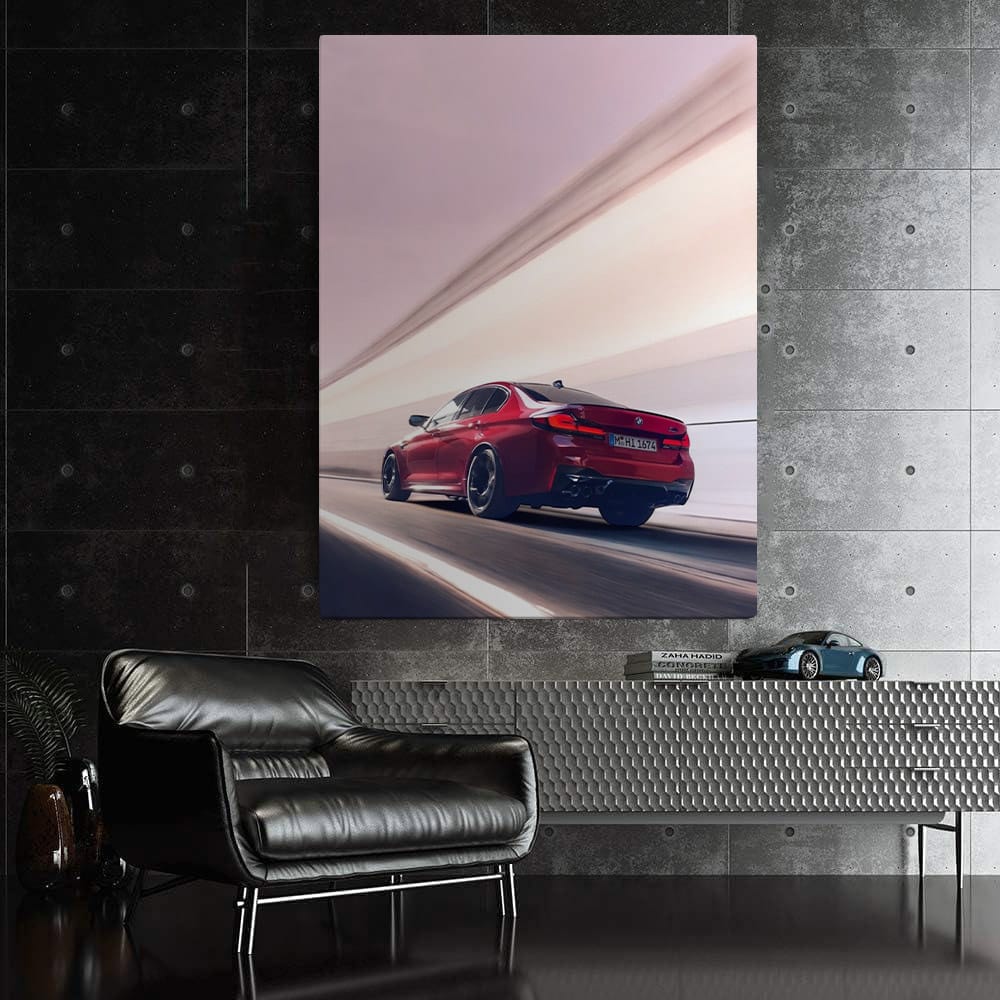 BMW M5 Competition in Red - High-Performance Precision