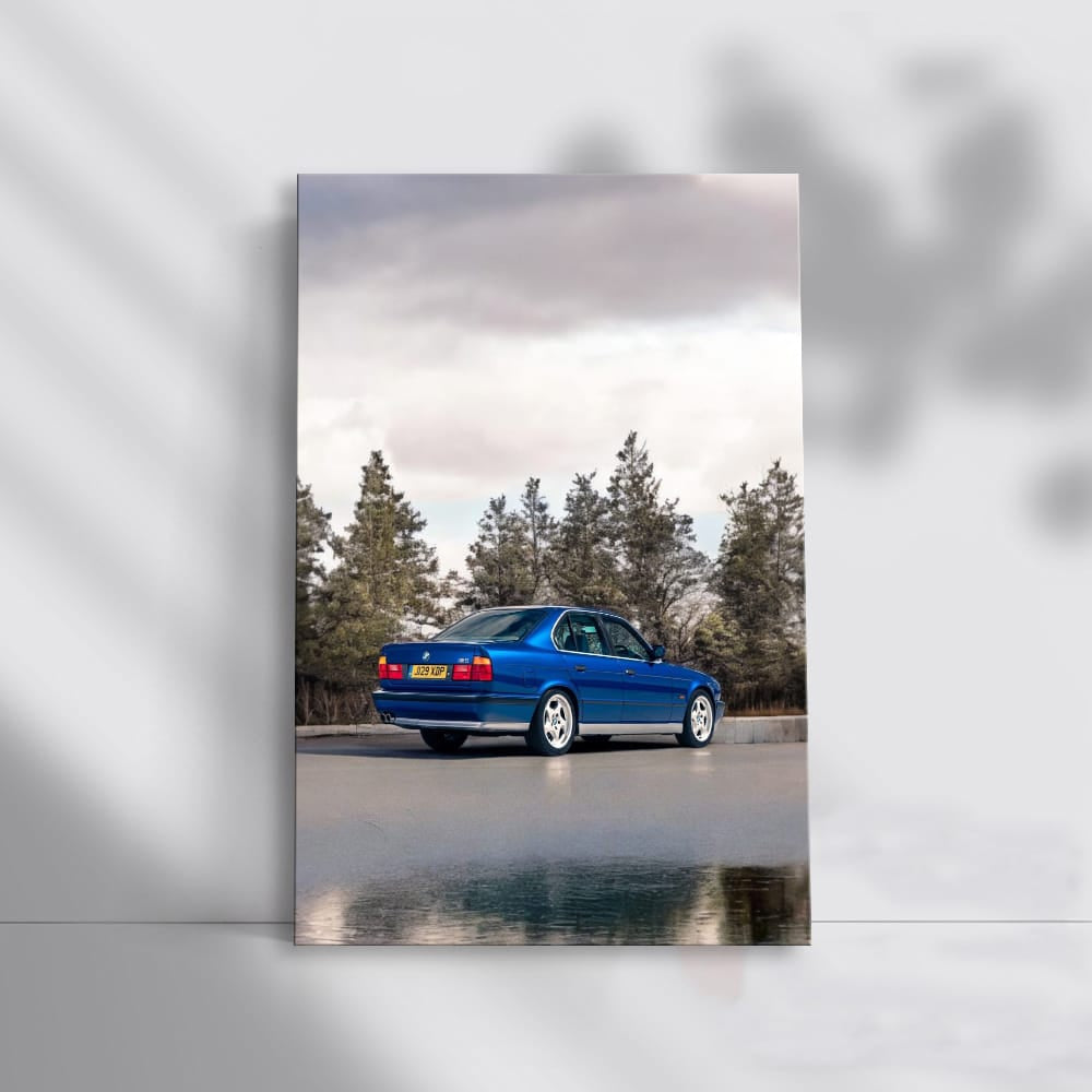 BMW E34 M5 Blue - Classic Power and Elegance