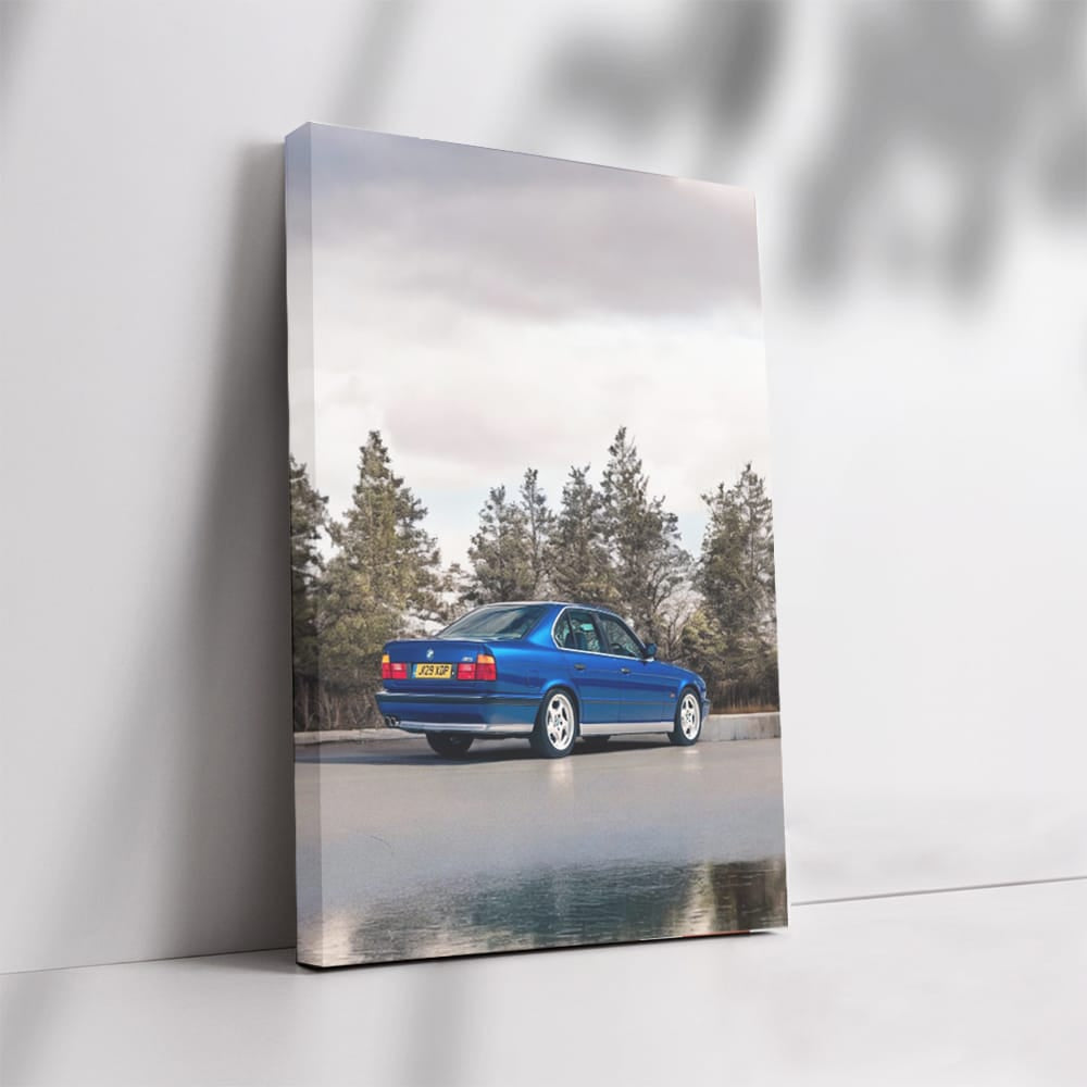 BMW E34 M5 Blue - Classic Power and Elegance