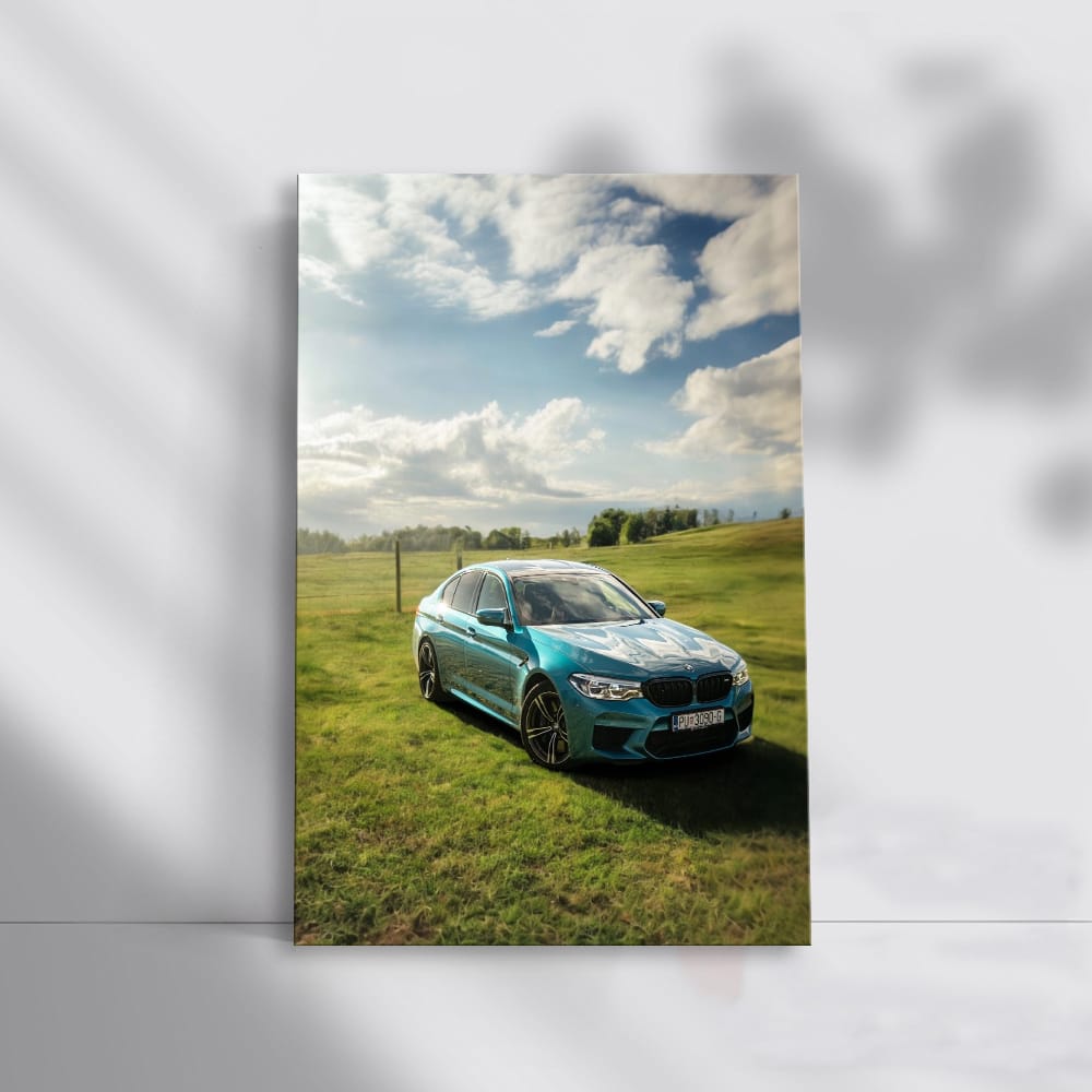 BMW F90 M5 on Grass Field - Pre-Restyling Powerhouse