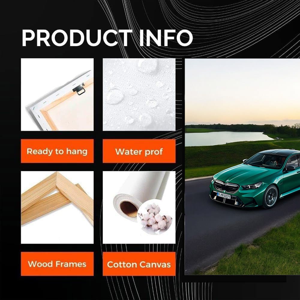 Green BMW M5 Sedan - Dynamic Luxury in Motion