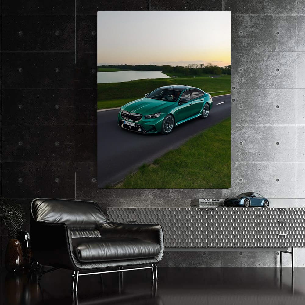 Green BMW M5 Sedan - Dynamic Luxury in Motion