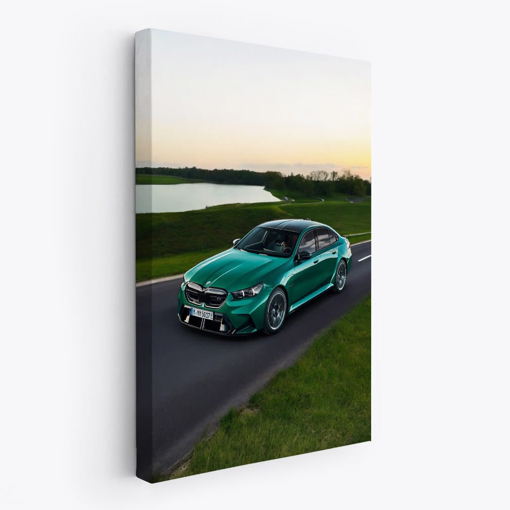 Green BMW M5 Sedan - Dynamic Luxury in Motion