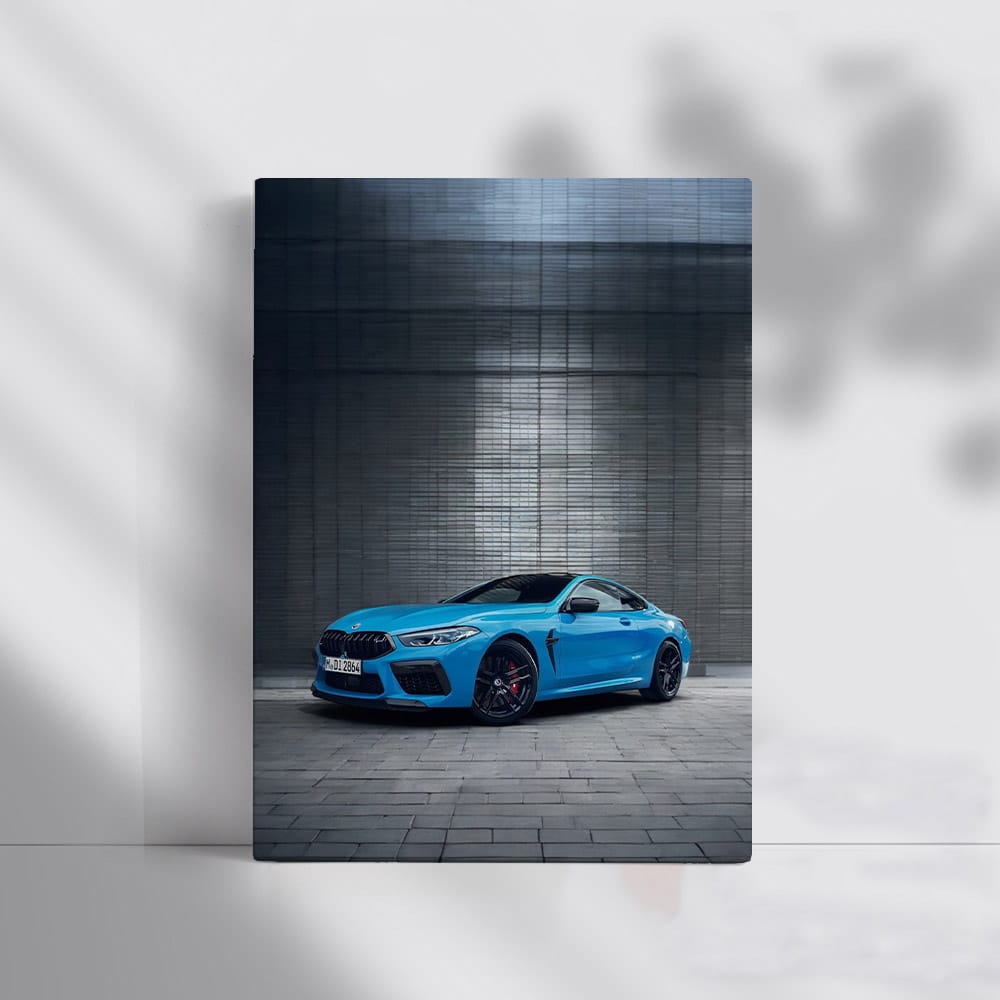 Blue BMW M8 - Sleek and Powerful Luxury Sports Car