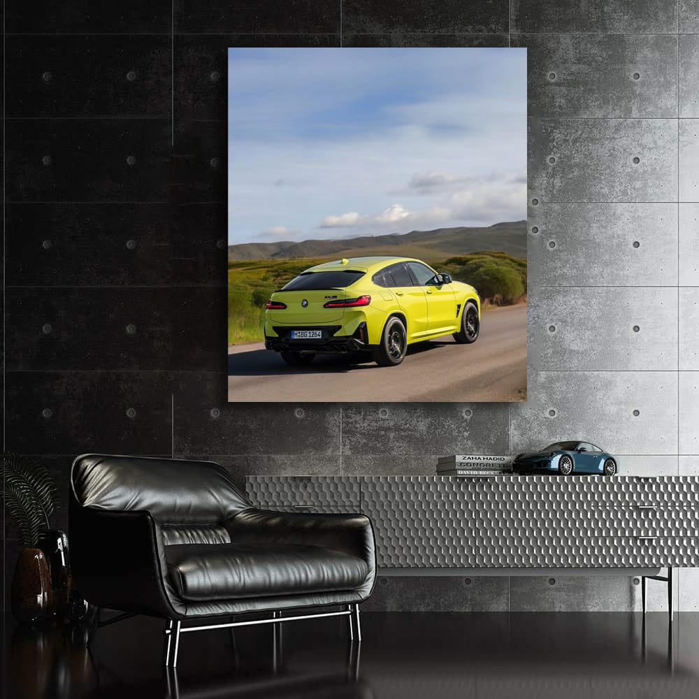 Yellow BMW X4 M Competition - Dynamic Power and Style