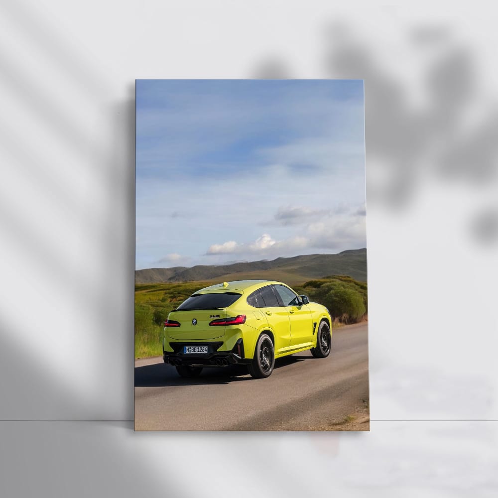 Yellow BMW X4 M Competition - Dynamic Power and Style