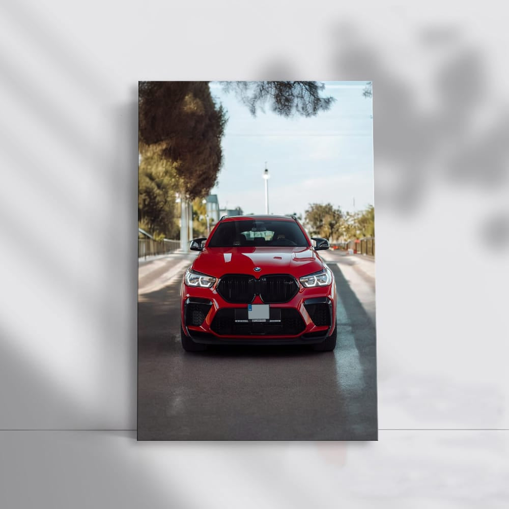 BMW X6 M in Vibrant Red Roars on Urban Streets