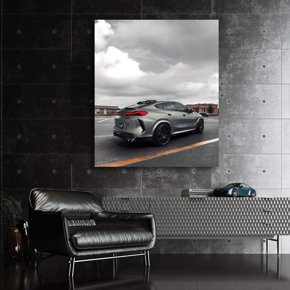 Sleek Grey BMW X6 - Dynamic Elegance in Motion