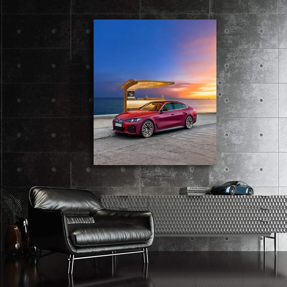 Pink BMW i4 M50 Beachside Elegance - Power Meets Style