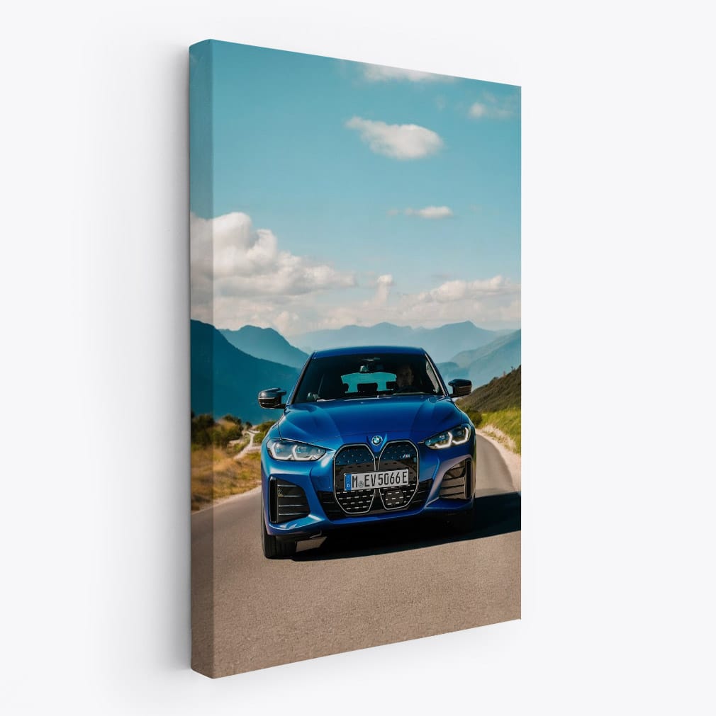 BMW i4 M50 in Blue - Sleek Powerhouse in Motion
