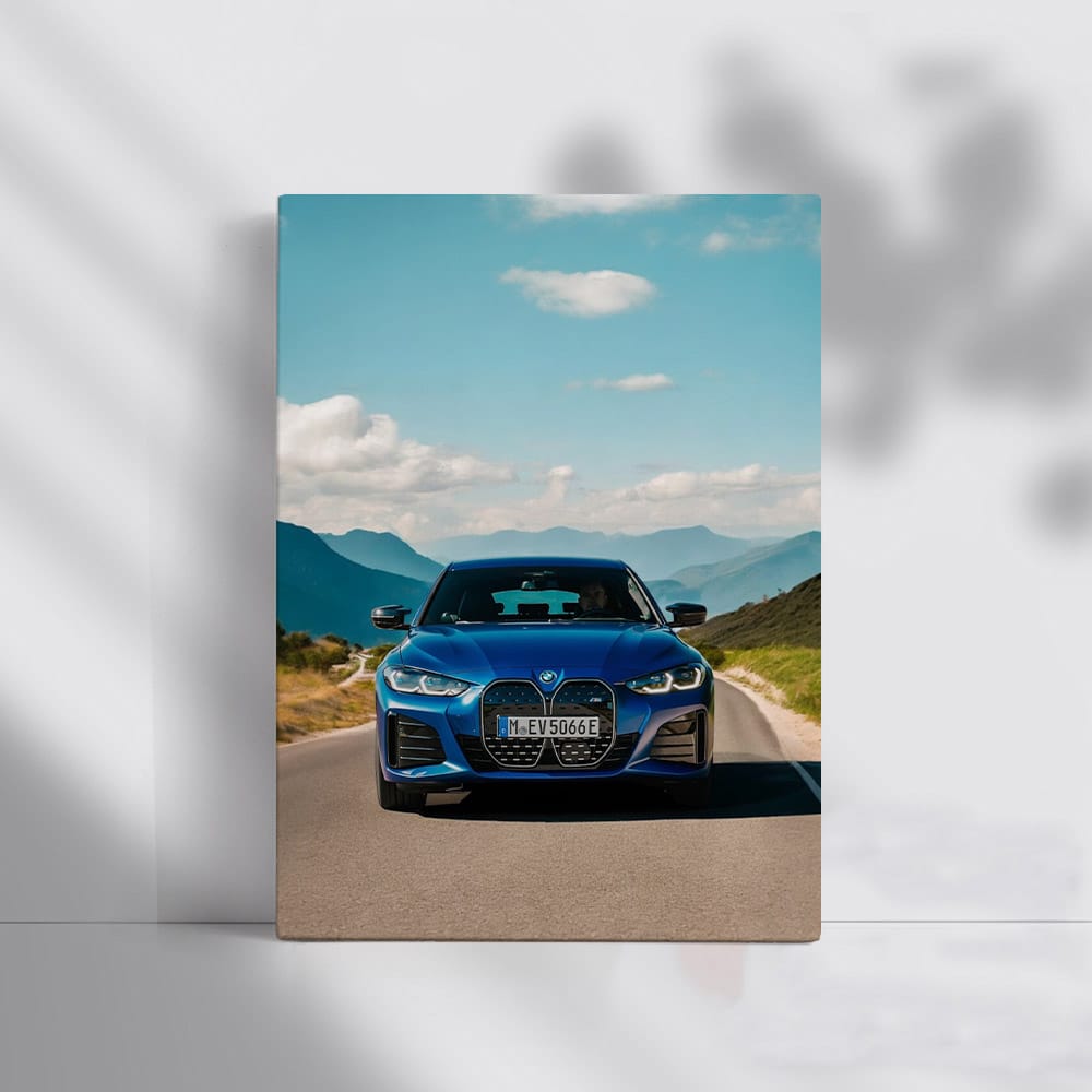 BMW i4 M50 in Blue - Sleek Powerhouse in Motion