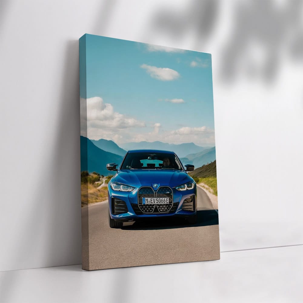BMW i4 M50 in Blue - Sleek Powerhouse in Motion