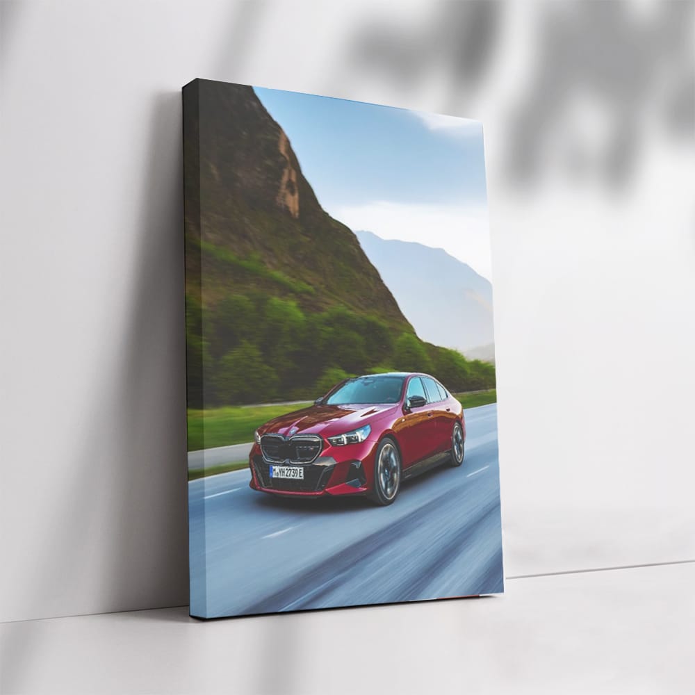 BMW i5 M60 xDrive Red Sedan - Dynamic Elegance on Wheels
