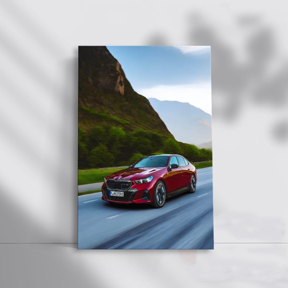 BMW i5 M60 xDrive Red Sedan - Dynamic Elegance on Wheels