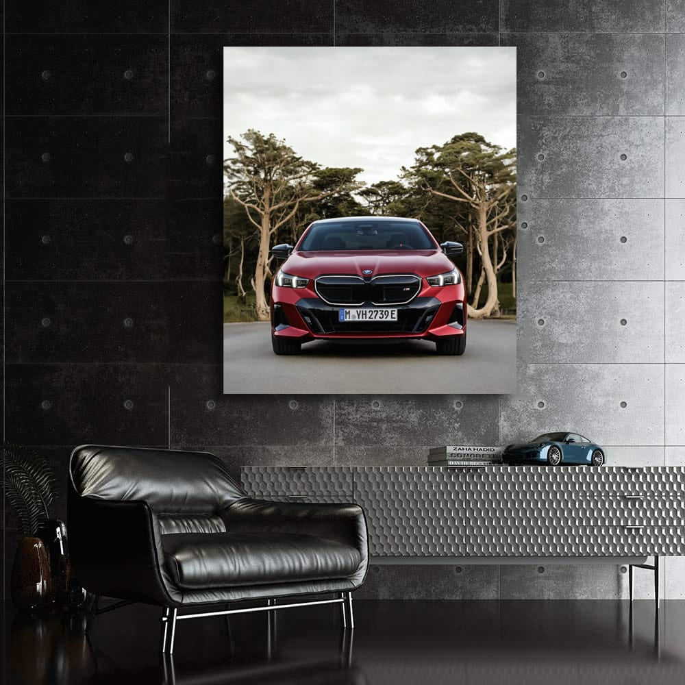 BMW i5 M60 xDrive Sedan in Red - Sporty Elegance on Wheels