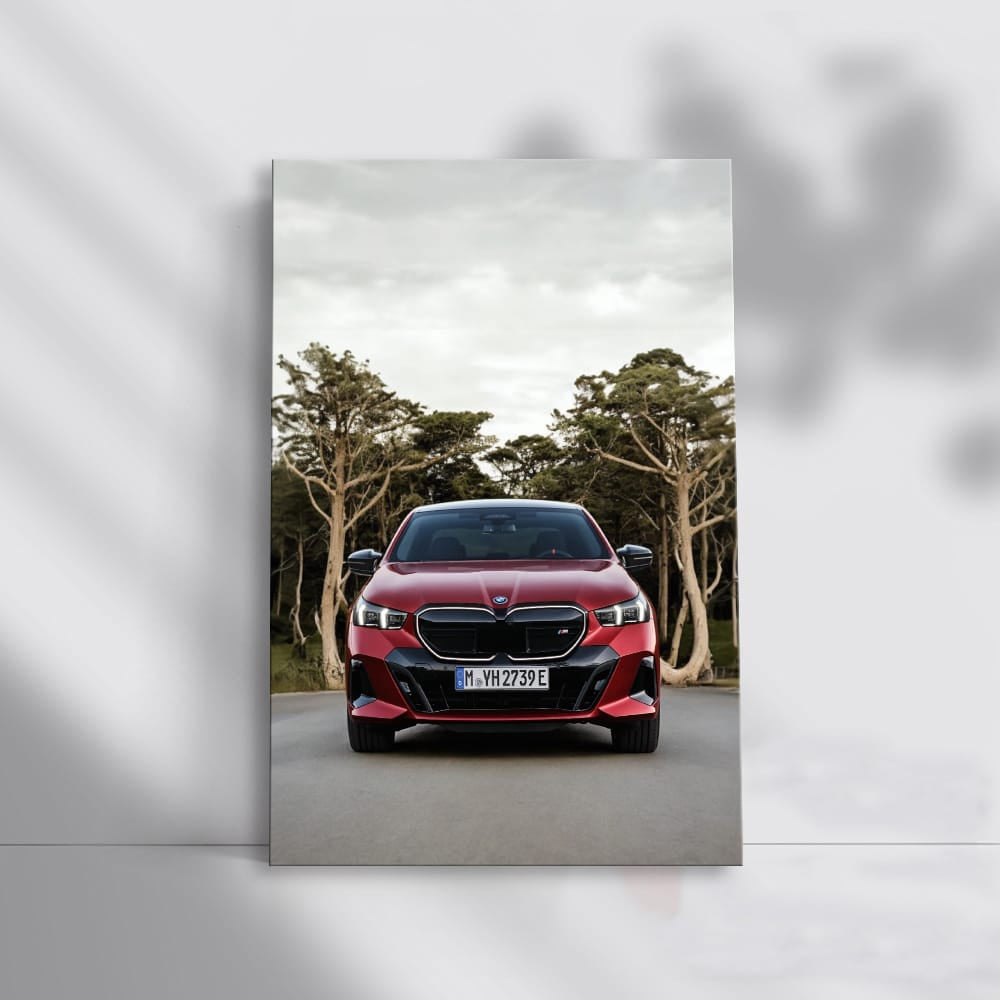 BMW i5 M60 xDrive Sedan in Red - Sporty Elegance on Wheels