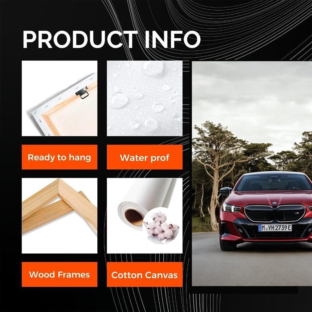 BMW i5 M60 xDrive Sedan in Red - Sporty Elegance on Wheels