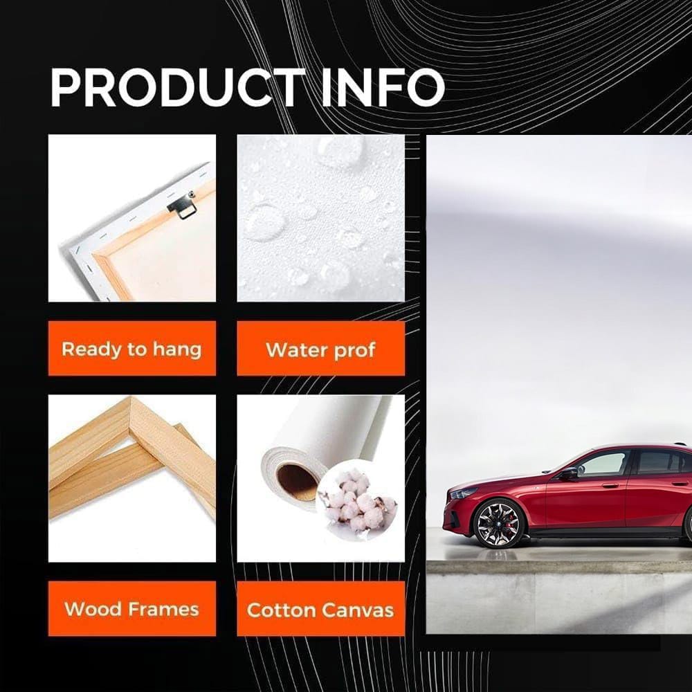 BMW i5 M60 xDrive Red - Dynamic Elegance in Motion