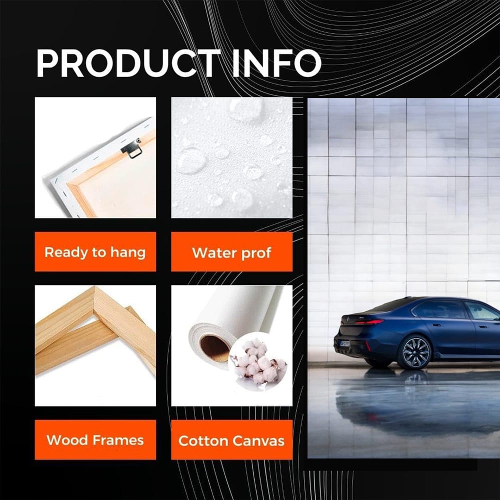 BMW i7 Car in Unique Color - Luxury Electric Sedan