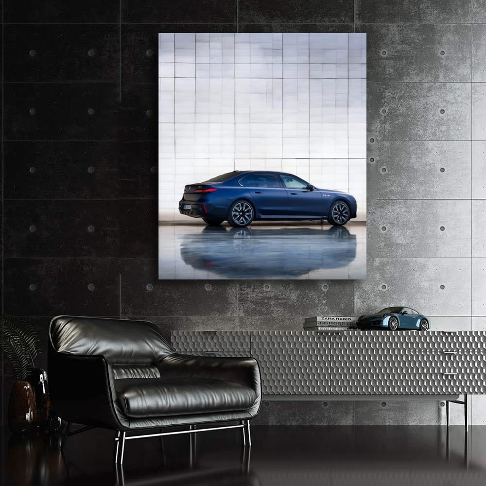 BMW i7 Car in Unique Color - Luxury Electric Sedan