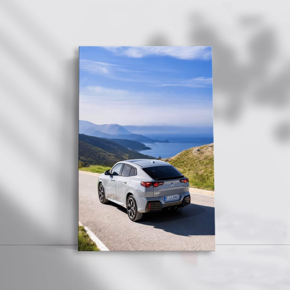 BMW iX2 Grey Rear View - Sleek and Sophisticated Design