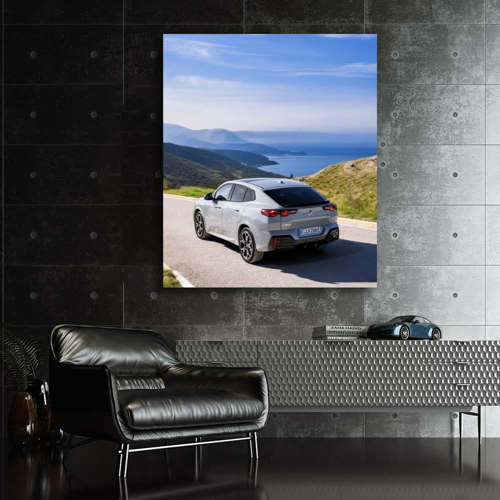 BMW iX2 Grey Rear View - Sleek and Sophisticated Design