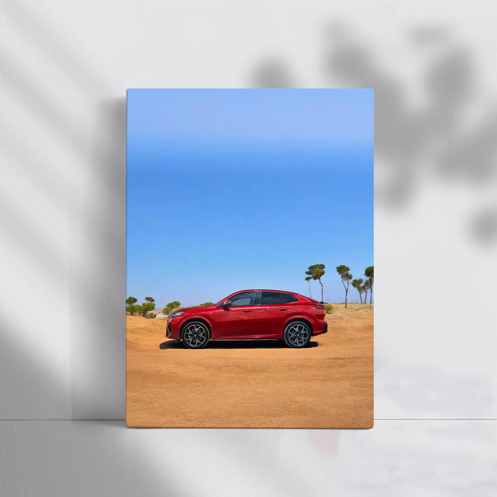 BMW iX2 Red - Sporty Elegance in Motion