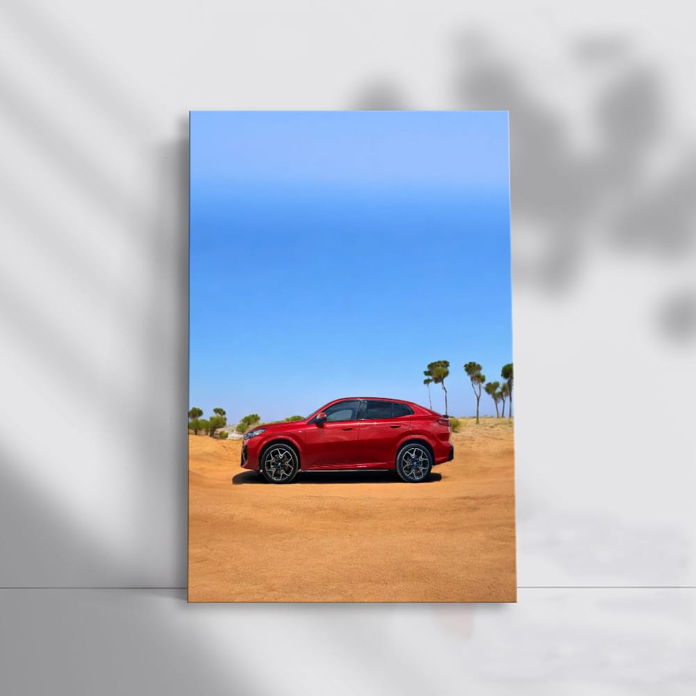 Bmw X4 Red In Deser Wall Art