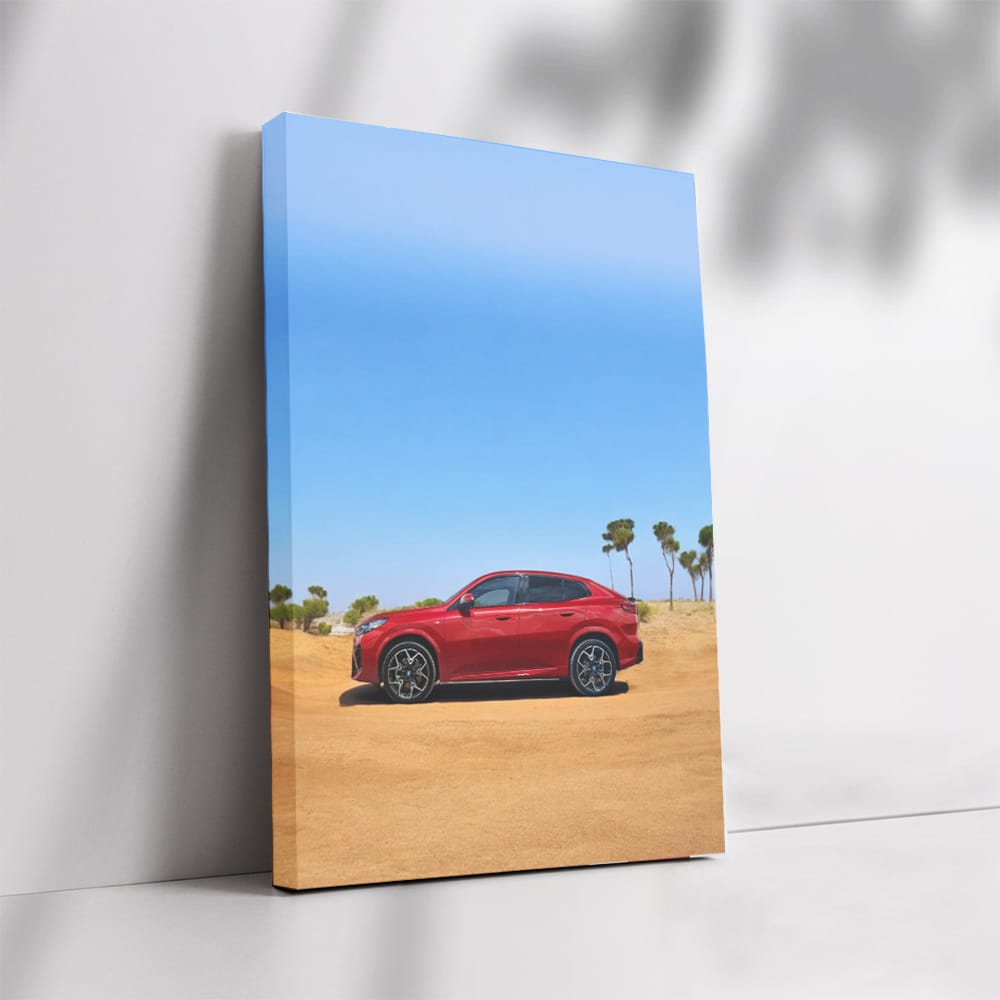 Red BMW X4: Elegance Meets Adventure in Desert Landscape